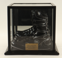 Julio Cesar Chavez, Marco Antonio Barrera & Erik Morales Signed Set of (2) Ringside Professional Boxing Shoes with Display Case (JSA) at PristineAuction.com