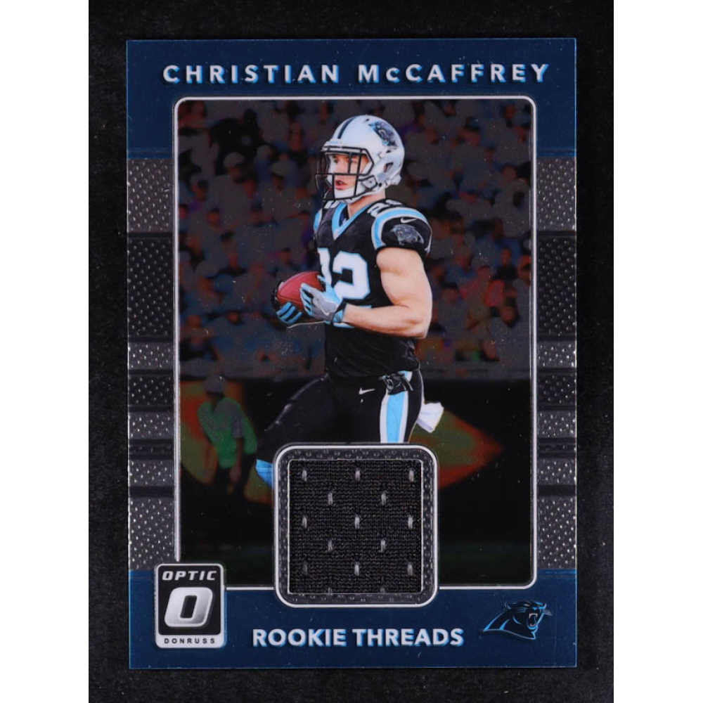 Christian McCaffrey 2017 Donruss Optic Rookie Threads #5 RC at PristineAuction.com