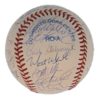 OAL Baseball Hand-Signed by (30) with Kirby Puckett, Tom Kelly, Kevin Maas, Chuck Knoblauch (JSA) at PristineAuction.com