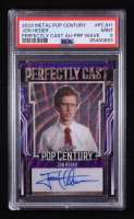 Jon Heder 2023 Leaf Pop Century Metal Perfectly Cast Autographs Wave Purple #PCJH1 #3/6 (PSA 9) at PristineAuction.com