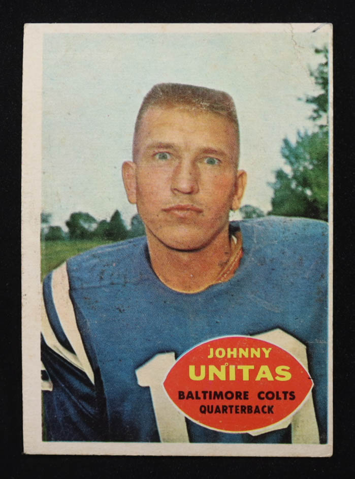 Johnny Unitas 1960 Topps #1 at PristineAuction.com Johnny Unitas 1960 Topps #1 at PristineAuction.com