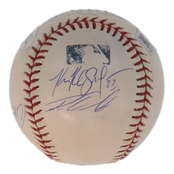 OAL Baseball Hand-Signed by (6) with Brad Lidge, Roy Oswalt, Octavio Dotel, Peter Munro (JSA) at PristineAuction.com OAL Baseball Hand-Signed by (6) with Brad Lidge, Roy Oswalt, Octavio Dotel, Peter Munro (JSA) at PristineAuction.com