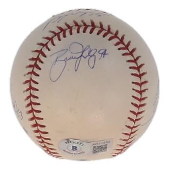 OAL Baseball Hand-Signed by (6) with Brad Lidge, Roy Oswalt, Octavio Dotel, Peter Munro (JSA) at PristineAuction.com OAL Baseball Hand-Signed by (6) with Brad Lidge, Roy Oswalt, Octavio Dotel, Peter Munro (JSA) at PristineAuction.com