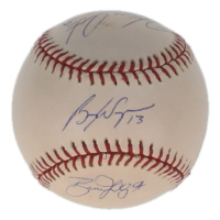 OAL Baseball Hand-Signed by (6) with Brad Lidge, Roy Oswalt, Octavio Dotel, Peter Munro (JSA) at PristineAuction.com