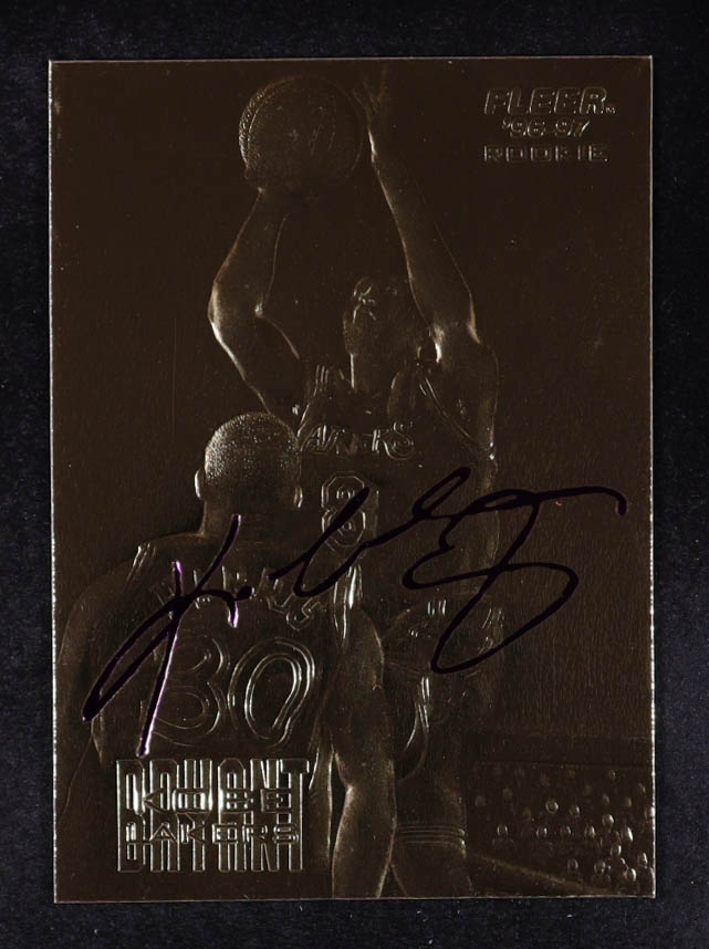Kobe Bryant 1996-97 Fleer Purple Signature 23Kt Gold RC at PristineAuction.com Kobe Bryant 1996-97 Fleer Purple Signature 23Kt Gold RC at PristineAuction.com