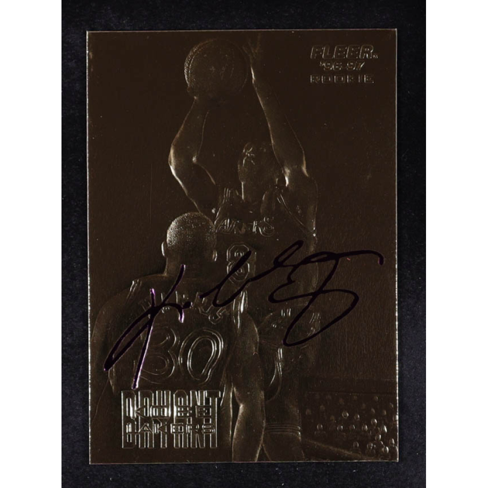 Kobe Bryant 1996-97 Fleer Purple Signature 23Kt Gold RC at PristineAuction.com