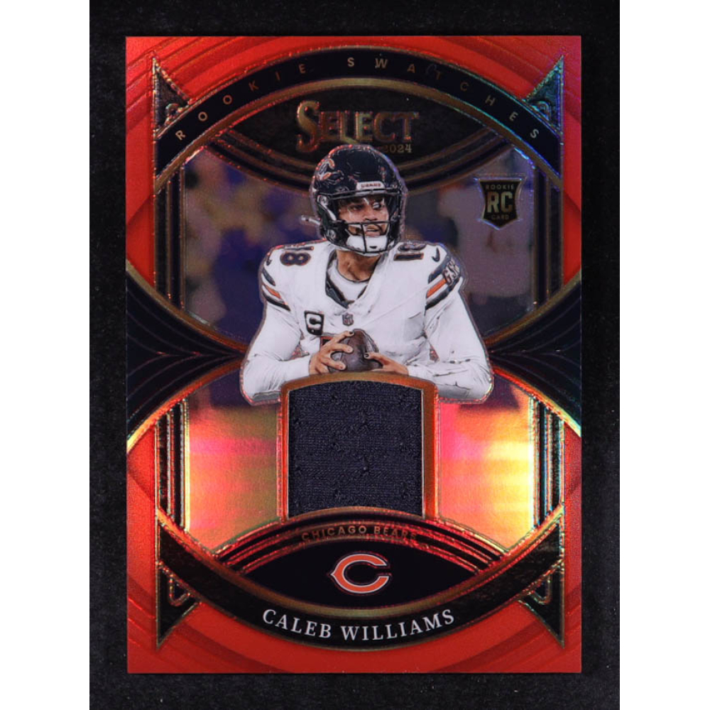Caleb Williams 2024 Select Rookie Swatches Prizm Red #18 RC at PristineAuction.com