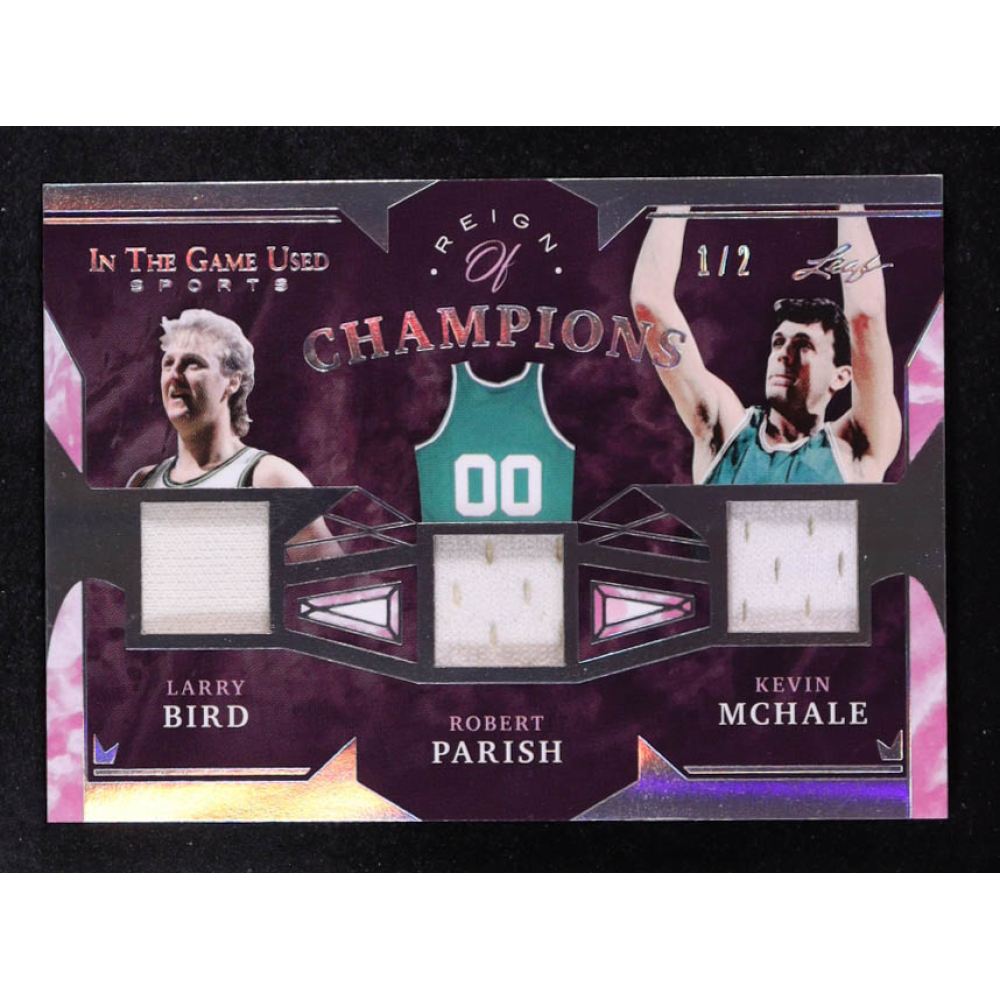 Larry Bird / Robert Parish / Kevin McHale 2022 ITG Used Sports Reign Of Champions Silver Spectrum #RC02 #1/2 at PristineAuction.com