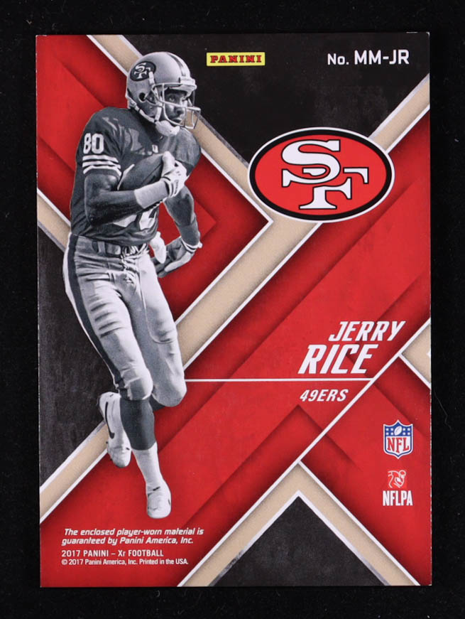 Jerry Rice 2017 Panini XR Maximal Materials #17 #39/49 at PristineAuction.com Jerry Rice 2017 Panini XR Maximal Materials #17 #39/49 at PristineAuction.com