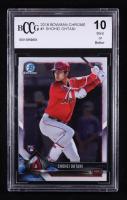 Shohei Ohtani 2018 Bowman Chrome #1 RC (BCCG 10) at PristineAuction.com