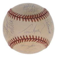 1996 Twins OAL Baseball Team-Signed by (30) With Kirby Puckett, Paul Molitor, Tom Kelly, Ron Gardenhire (JSA) at PristineAuction.com