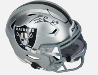Brock Bowers Signed Raiders Mid-Size Speedflex Helmet (Beckett) at PristineAuction.com