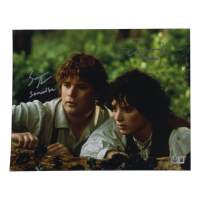 Elijah Wood & Sean Astin Signed "The Lord of the Rings" 11x14 Photo Inscribed "Frodo" & "Samwise" (Beckett) at PristineAuction.com