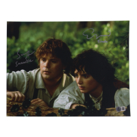 Elijah Wood & Sean Astin Signed "The Lord of the Rings" 11x14 Photo Inscribed "Frodo" & "Samwise" (Beckett) at PristineAuction.com
