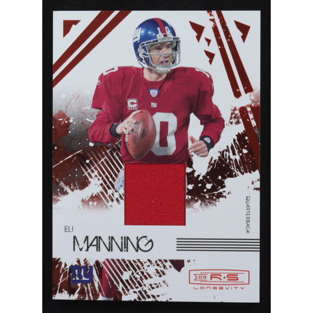 Eli Manning 2009 Donruss Rookies and Stars Longevity Materials Ruby #65 #98/299 at PristineAuction.com