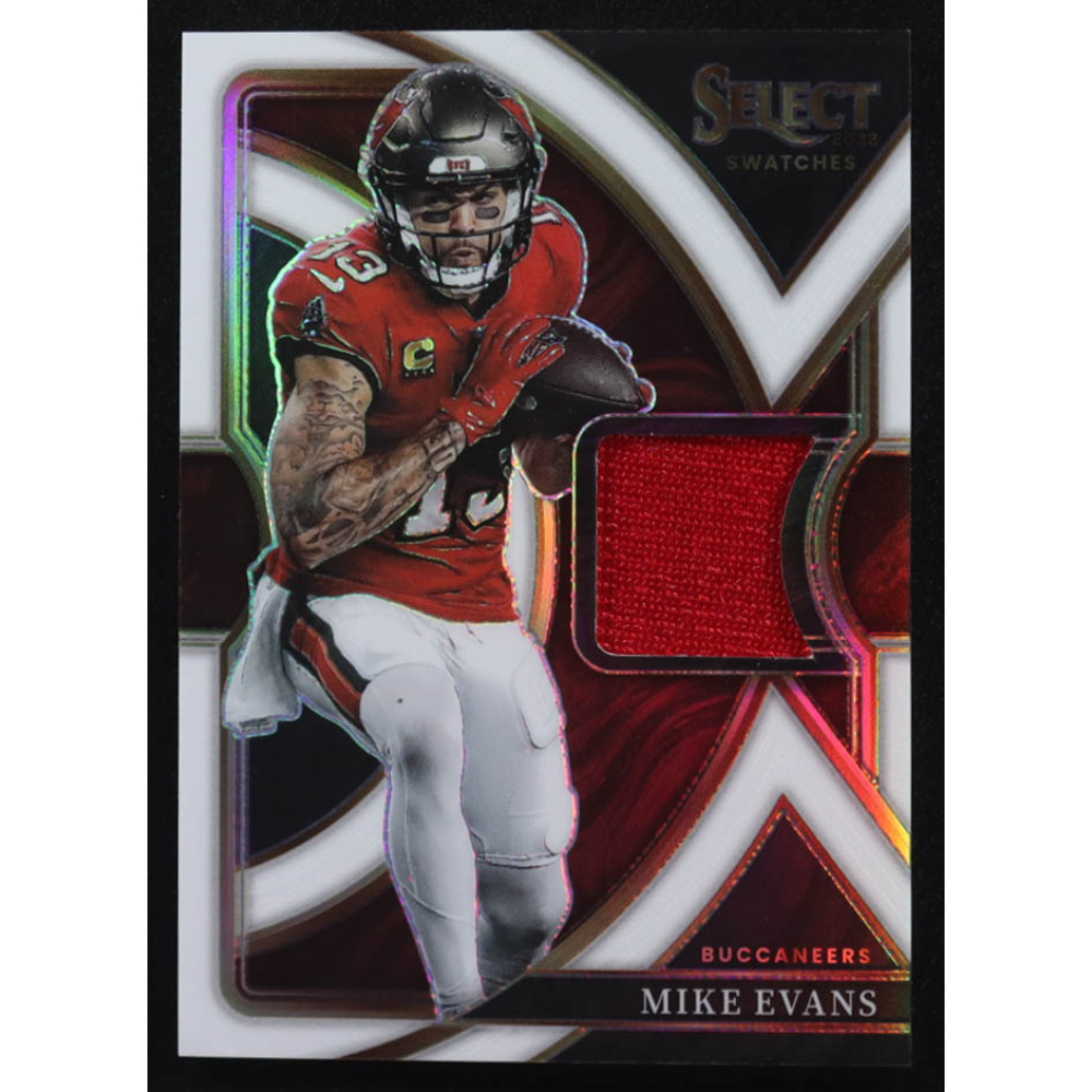Mike Evans 2022 Select Select Swatches Prizm White #38 #41/75 at PristineAuction.com