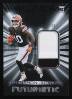 Quinshon Judkins 2025 Panini Black Futuristic Jerseys Royal #9 #63/149 RC at PristineAuction.com