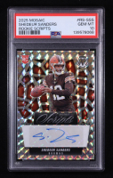 Shedeur Sanders 2025 Panini Mosaic Rookie Scripts #1 RC (PSA 10) at PristineAuction.com