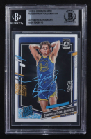 Brandin Podziemski Signed 2023-24 Panini Donruss Optic RR #203 RC (BGS) at PristineAuction.com