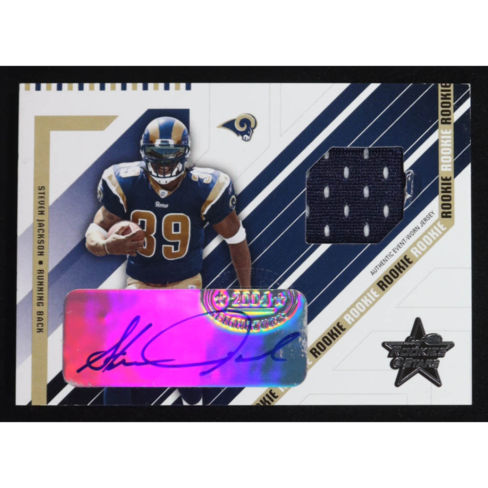 Steven Jackson 2004 Leaf Rookies and Stars Rookie Autographs #281 #34/50 JSY RC at PristineAuction.com