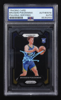 Brandin Podziemski Signed 2023-24 Panini Prizm #147 RC (PSA) at PristineAuction.com