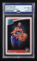 Mikal Bridges Signed 2018-19 Panini Donruss Optic RR #200 RC (PSA) at PristineAuction.com