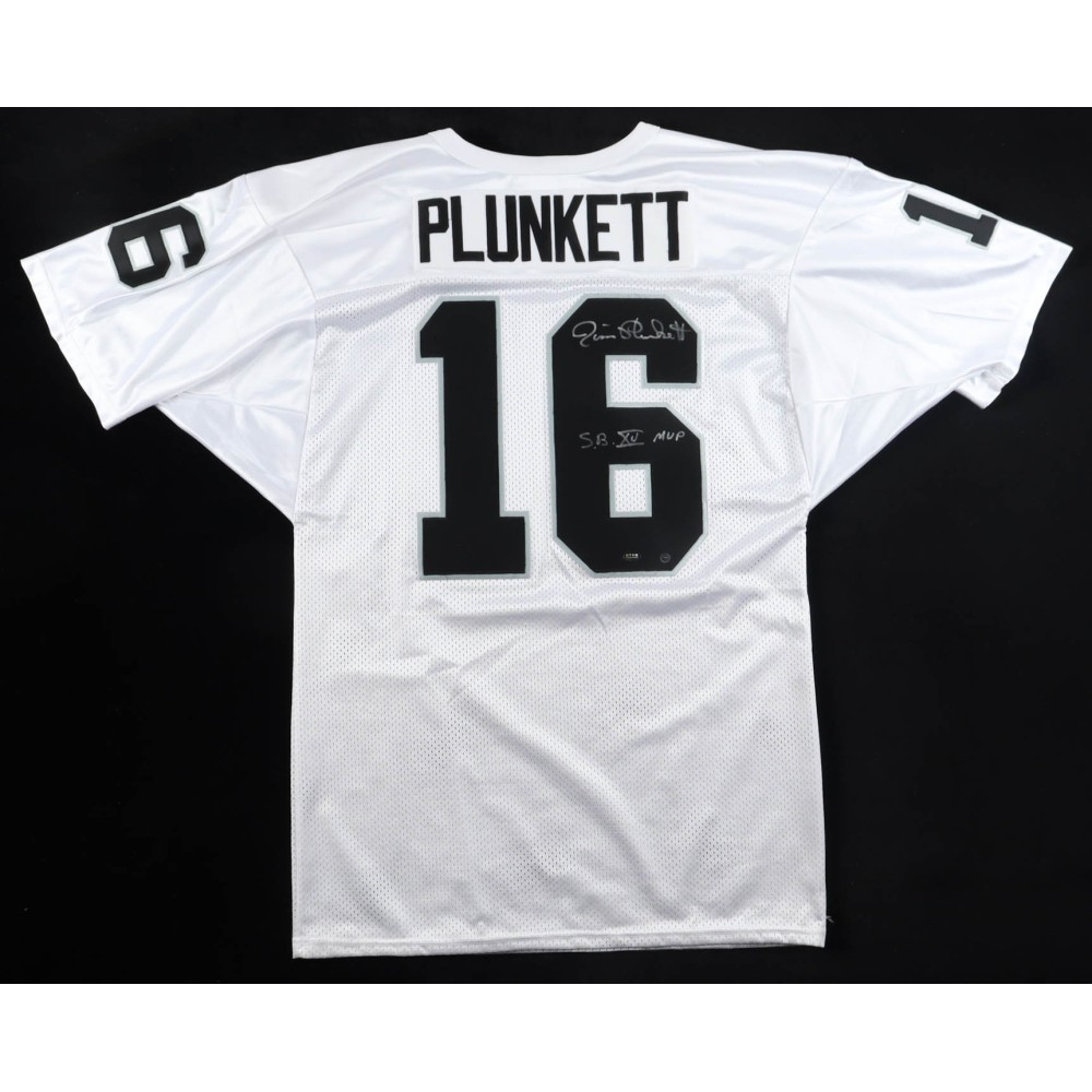 Jim Plunkett Signed Raiders Wilson Authentic Jersey Inscribed "SB XV MVP" (Steiner & GTSM) at PristineAuction.com