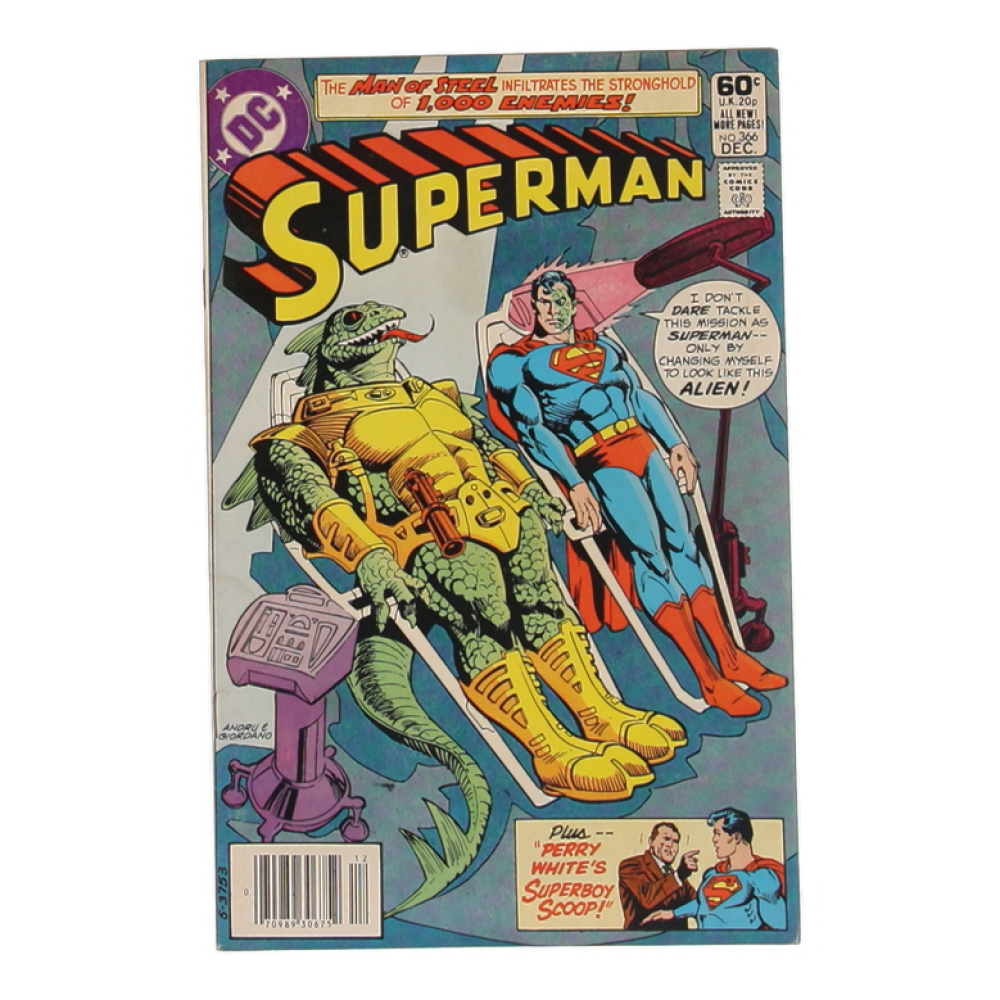 1981 "Superman" Issue #366 DC Comic Book at PristineAuction.com