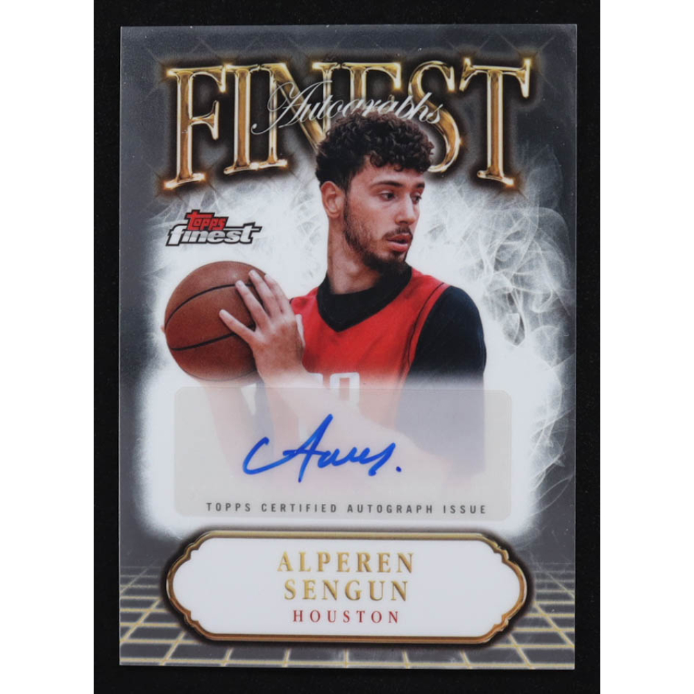 Alperen Sengun 2024-25 Finest Autographs #FAAS at PristineAuction.com