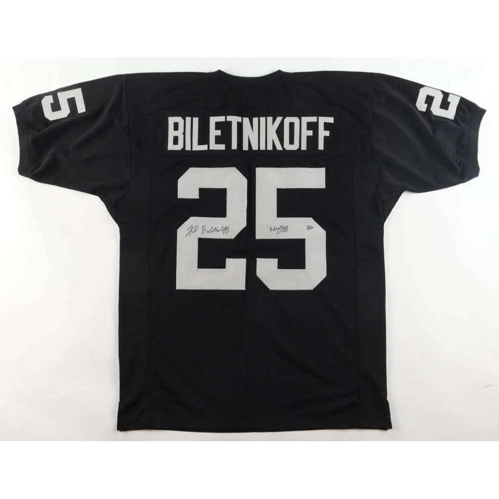 Fred Biletnikoff Signed Jersey Inscribed "HOF 88" (GTSM) at PristineAuction.com
