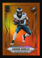 Saquon Barkley 2025 Elite Status Metallic Orange #52 #053/849 at PristineAuction.com