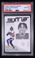 Justin Jefferson 2020 Panini Playbook Next Up #NU-14 RC (PSA 10) at PristineAuction.com