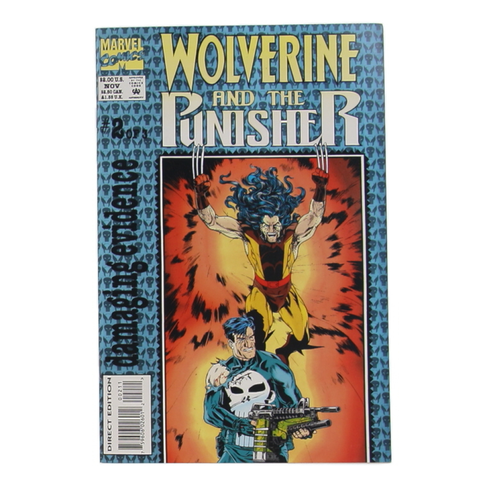 1993 "Wolverine and The Punisher: Damaging Evidence" Issue #2 Marvel Comic Book at PristineAuction.com