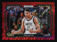 Tim Duncan 2024-25 Panini Prizm Draft Picks Variation Prizms Red Pulsar #63 #156/299 at PristineAuction.com