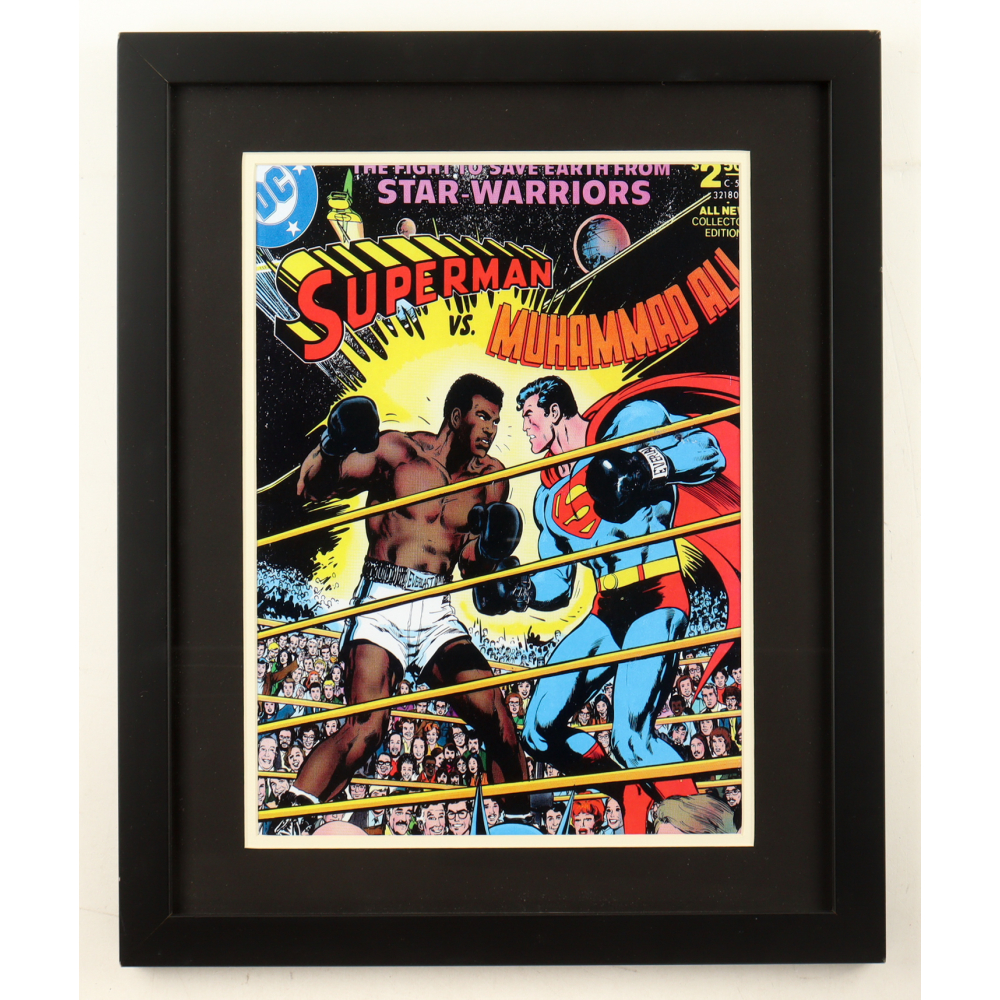 1978 "Superman vs Muhammad Ali" Custom Framed Poster Print at PristineAuction.com