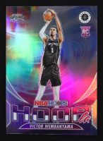 Victor Wembanyama 2023-24 Hoops Premium Stock Hoopla Silver Prizm #5 RC at PristineAuction.com