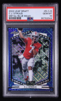 CJ Stroud 2022 Leaf Draft Metal Blue Mojo #B-CJS RC (PSA 10) at PristineAuction.com