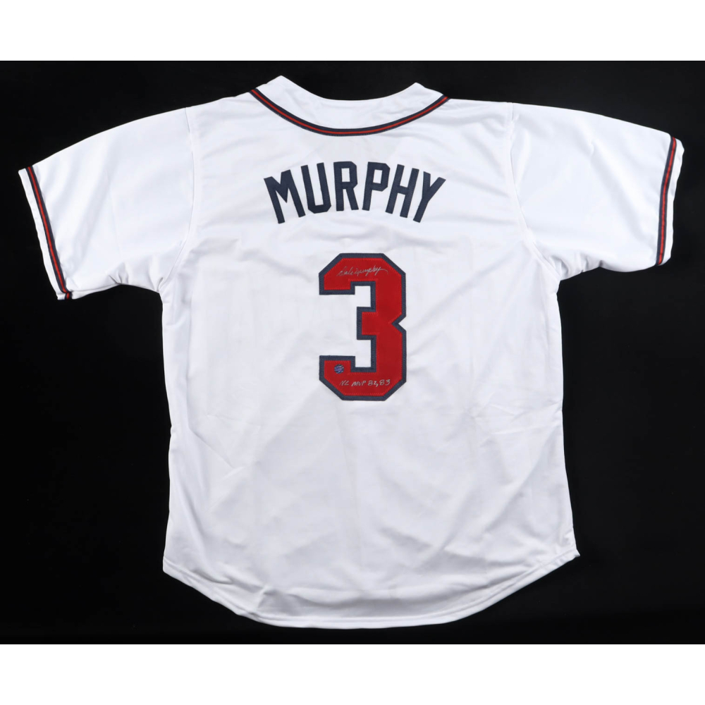 Dale Murphy Signed Jersey Inscribed "NL MVP 82, 83" (AWM) at PristineAuction.com