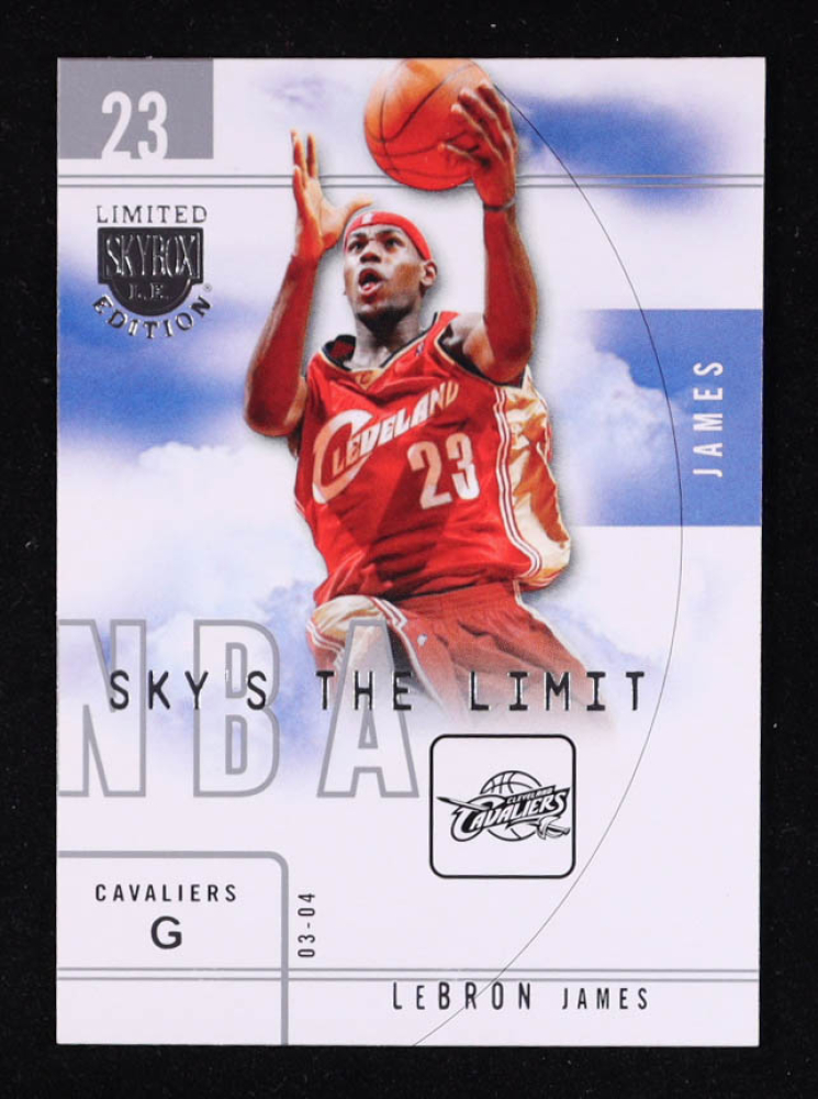 LeBron James 2003-04 SkyBox LE Sky's the Limit #16 RC
