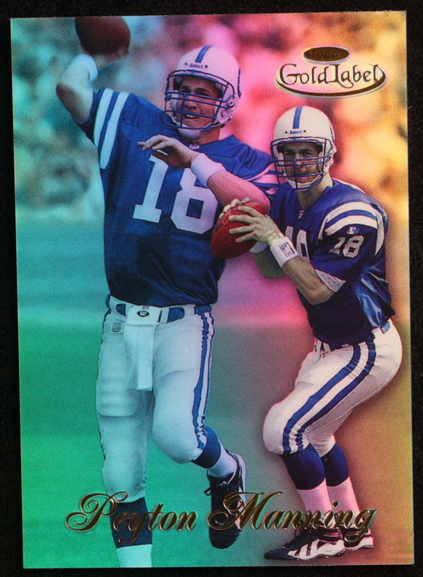 Peyton Manning 1998 Topps Gold Label Class 1 #20 RC at PristineAuction.com Peyton Manning 1998 Topps Gold Label Class 1 #20 RC at PristineAuction.com