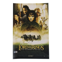 Elijah Wood Signed "The Lord of the Rings: The Fellowship of the Ring" 11x17 Poster Inscribed "Frodo Baggins" (Beckett) at PristineAuction.com