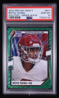 Bryce Young 2022 Pro Set Draft Metal Portraits Green Wave #PSP-BY1 RC (PSA 10) at PristineAuction.com