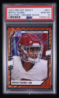 Bryce Young 2022 Pro Set Draft Metal Portraits Orange Wave #PSP-BY1 RC (PSA 10) at PristineAuction.com