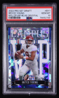 Bryce Young 2022 Pro Set Draft Campus Metal VIP Blue Crystal #VIP-BY1 RC (PSA 10) at PristineAuction.com