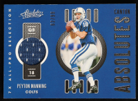 Peyton Manning 2020 Absolute Canton Absolutes Jerseys Player-Worn Patch #4 #62/99 at PristineAuction.com