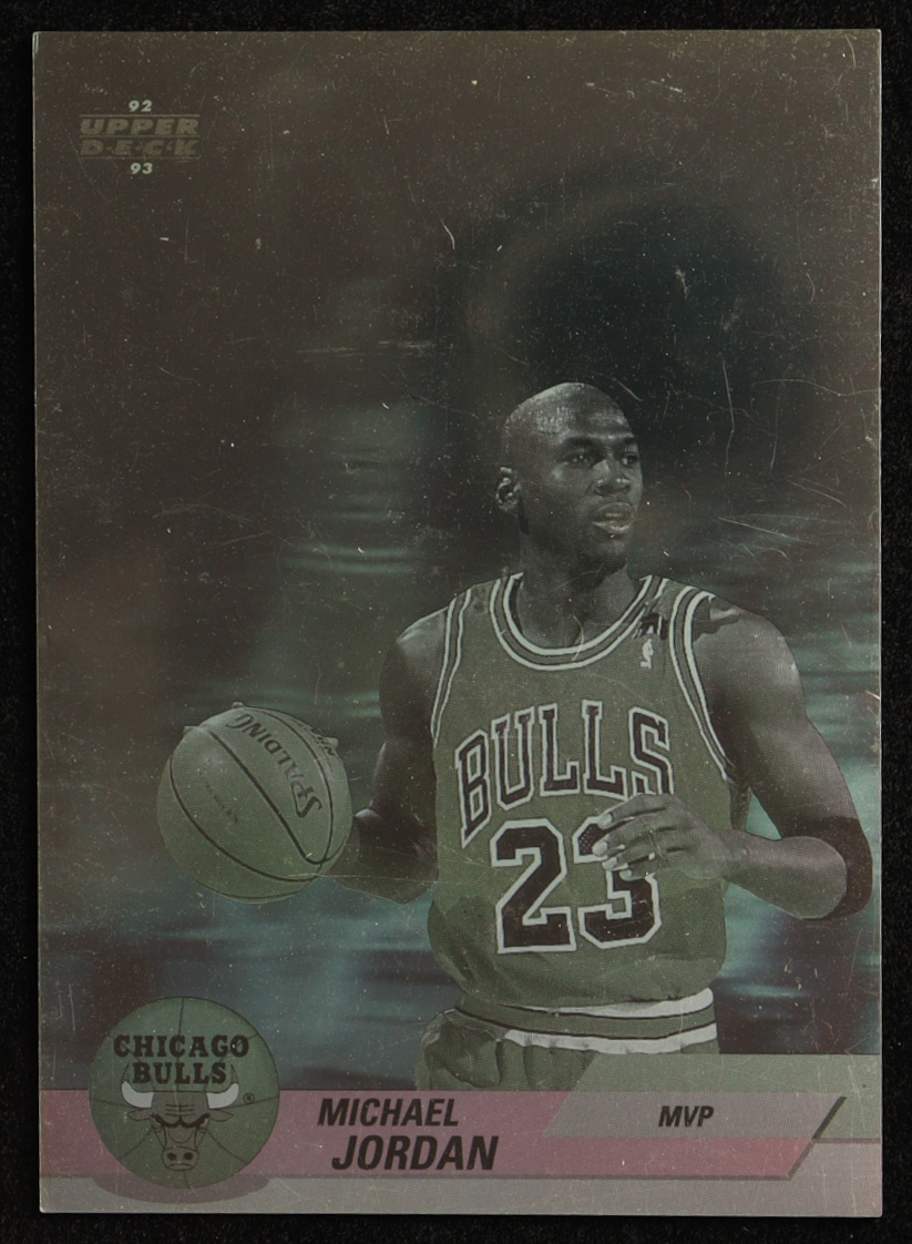 Michael Jordan 1992-93 Upper Deck Award Winner Holograms #AW9 / Most Valuable Player at PristineAuction.com Michael Jordan 1992-93 Upper Deck Award Winner Holograms #AW9 / Most Valuable Player at PristineAuction.com