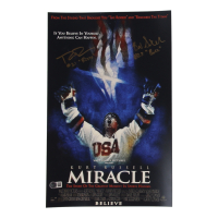 Billy Schneider & Patrick O'Brien Demsey Signed "Miracle" 11x17 Poster Inscribed "Rizzo" & "Buzz" (Beckett) at PristineAuction.com