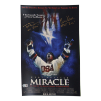 Billy Schneider & Patrick O'Brien Demsey Signed "Miracle" 11x17 Poster Inscribed "Rizzo" & "Buzz" (Beckett) at PristineAuction.com