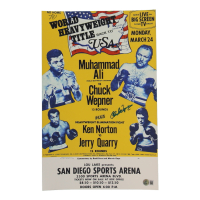 Chuck Wepner Signed 11x17 Fight Poster (Beckett) at PristineAuction.com