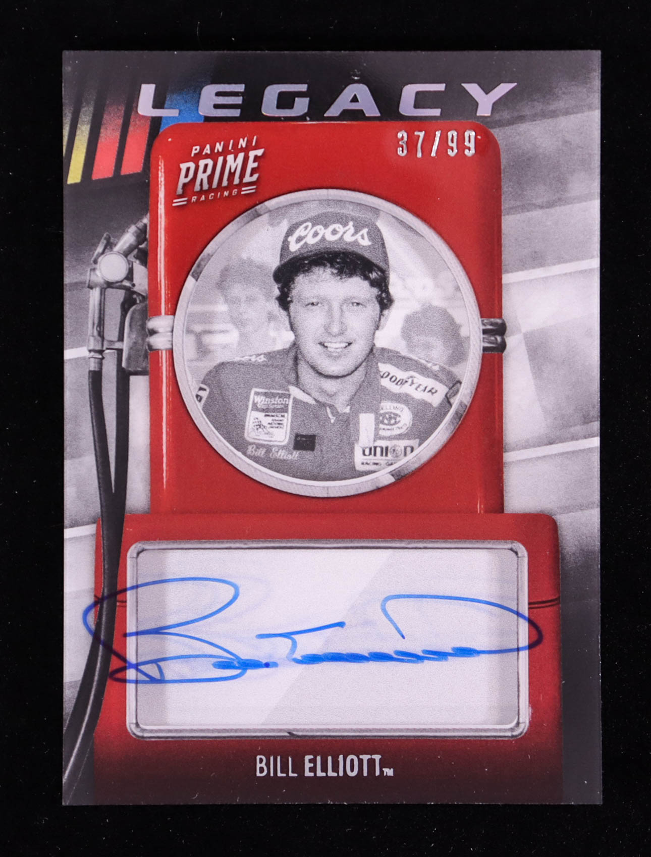 Bill Elliott 2019 Panini Prime Legacy Signatures #3 #37/99 at PristineAuction.com Bill Elliott 2019 Panini Prime Legacy Signatures #3 #37/99 at PristineAuction.com